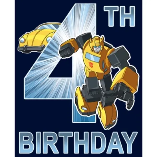Boy's Transformers Bumblebee 4th Birthday T-Shirt image {1}