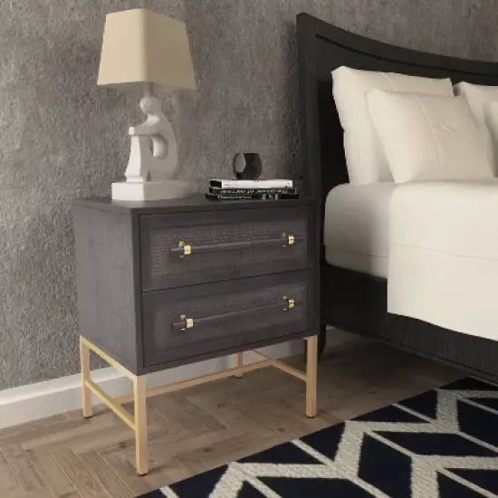 Sophia 2 Drawer Nightstand - Hopper Studio image {5}