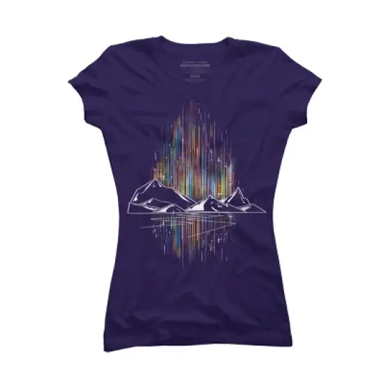 Junior's Design By Humans aurora By kharmazero T-Shirt image {4}