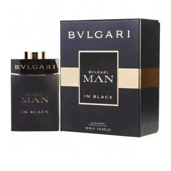 Bvlgari Man In Black By Bvlgari Men Rum, Spices, Tobacco, Iris, Tuberose, Leather, Tonka Bean, Benzoin, Guaiac Wood Eau De Parfum Spray 5 Oz image {1}