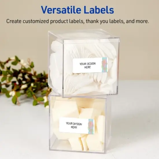 Avery Rectangle Address Labels, Floral Design, 1" x 2-5/8" image {5}