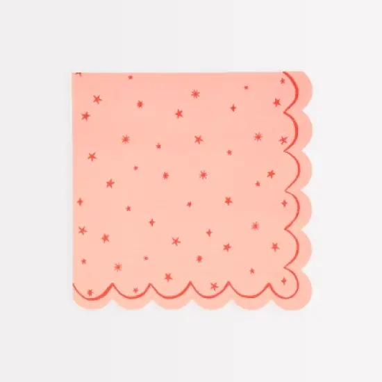 Meri Meri Star Pattern Large Napkins (Pack of 16) image {4}