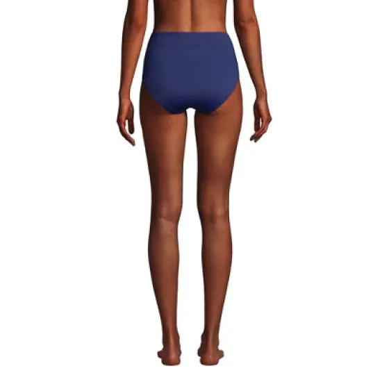 Lands' End Women's High Waisted Bikini Bottoms image {1}