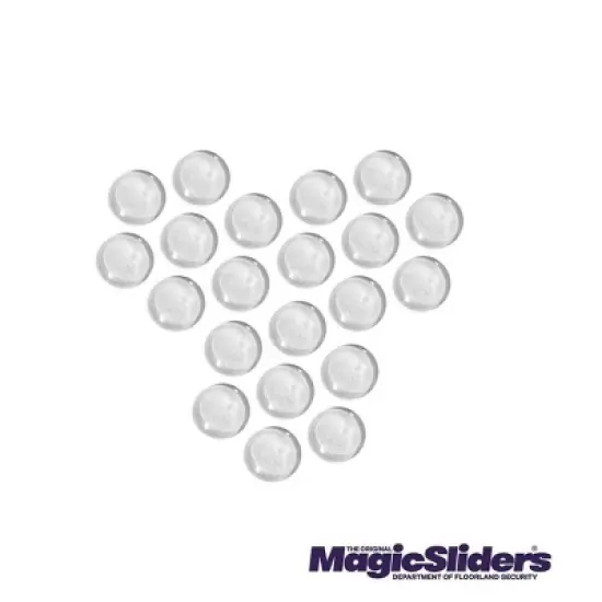 Magic Sliders 20pk 3/8" HD Self-Stick Round Bumpers Adhesive Clear image {2}
