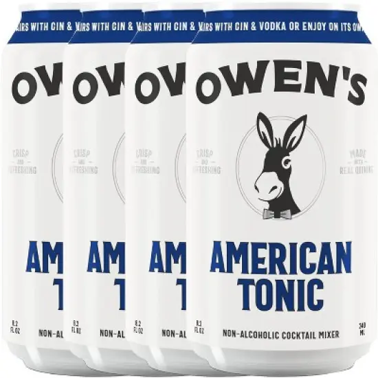 Owen&rsquo;s Craft Mixers | American Tonic Water | Handcrafted in the USA with Premium Ingredients | Vegan & Gluten-Free Soda Mocktail and Cocktail Mixer image {3}