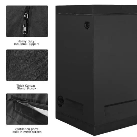 48''x24''x60'' Mylar Indoor Grow Tent Room Reflective Hydroponic Garden Growing image {4}