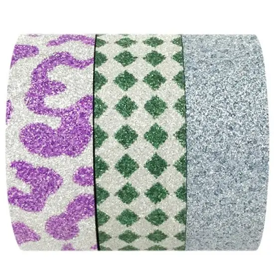 Wrapables Leopards and Emeralds Washi Masking Tape (Set of 3) image {3}