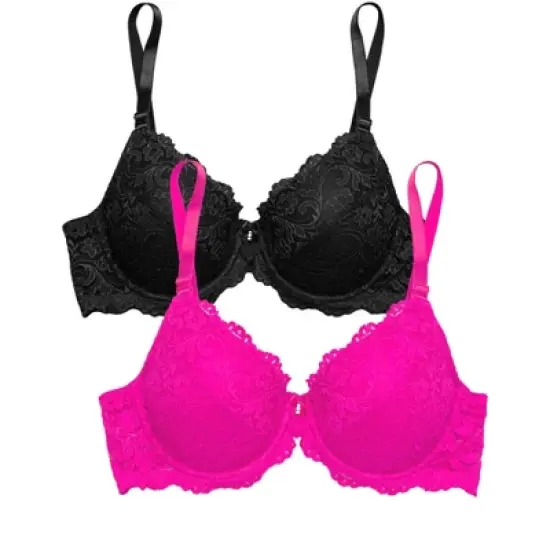 Smart & Sexy Women's Signature Lace Push-Up Bra 2-Pack image {8}