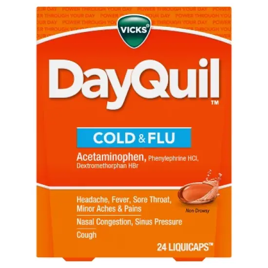 Vicks DayQuil Cold & Flu Multi-Symptom Medicine LiquiCaps - 24ct image {6}