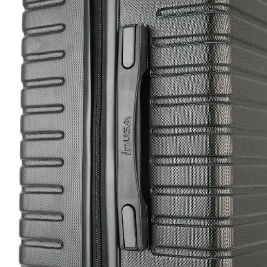 InUSA Deep Lightweight Hardside Large Checked Spinner Suitcase image {10}