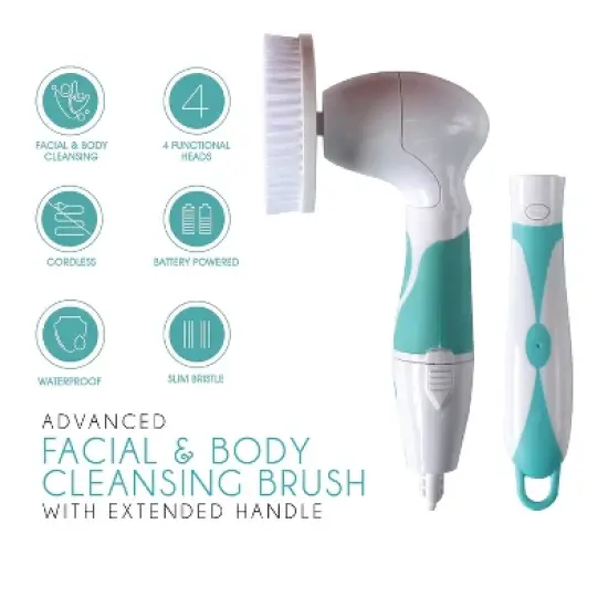 Pursonic Advanced Facial & Body Cleansing Brush With Extended Handle image {3}