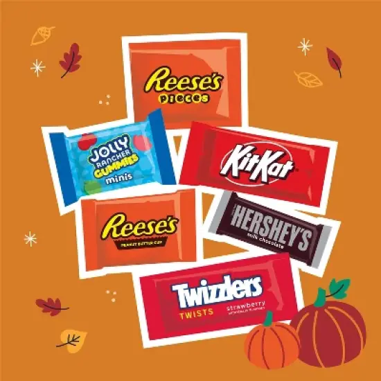 HERSHEY'S Chocolate and Sweets Assorted Halloween Candy Variety Bag - 34.09oz/70pc image {4}
