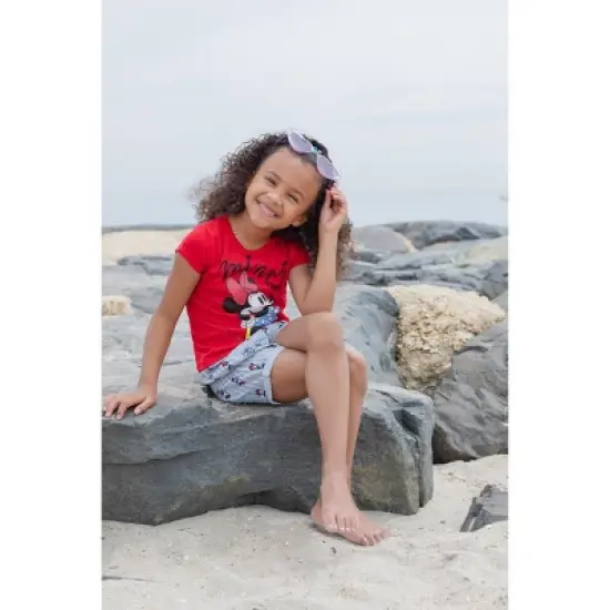 Disney Minnie Mouse Baby Girls T-Shirt and Shorts Outfit Set Infant to Toddler image {4}