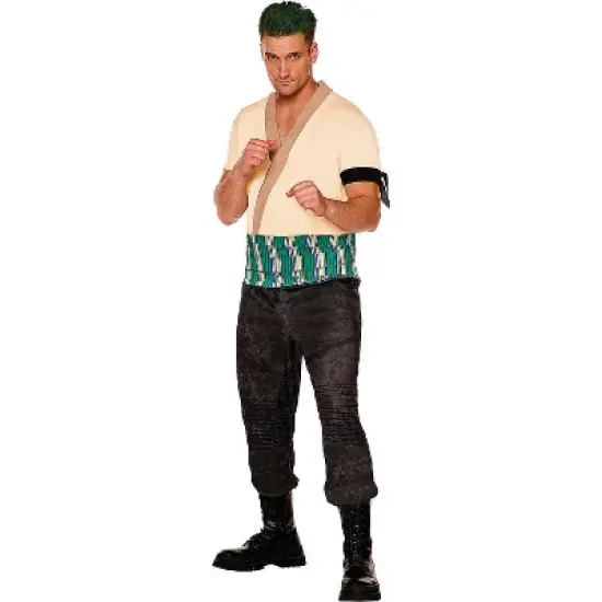 One Piece Men's Roronoa Zoro Halloween Costume Jumpsuit image {2}