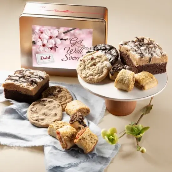 Thinking of You Gift Baskets, Cake and Cookies Gift Basket, Gourmet Gift Baskets For Friends, Relative, Father, Mens & Womens by Dulcet Gift Baskets image {18}