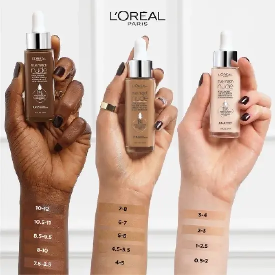 L'Oreal Paris True Match Hyaluronic Tinted Serum Makeup Skincare Hybrid - 1 fl oz image {6}