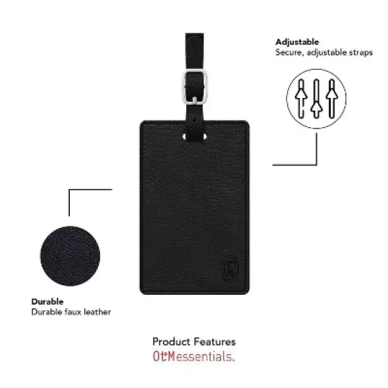 NCAA LSU Tigers OTM Essentials Luggage Tag - Black image {3}