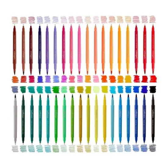 KINGART Twin-Tip Brush & Fine Markers 36 Colors image {7}