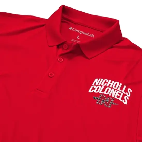 Men's Nicholls State University Adult Polo Left Chest Logo image {3}