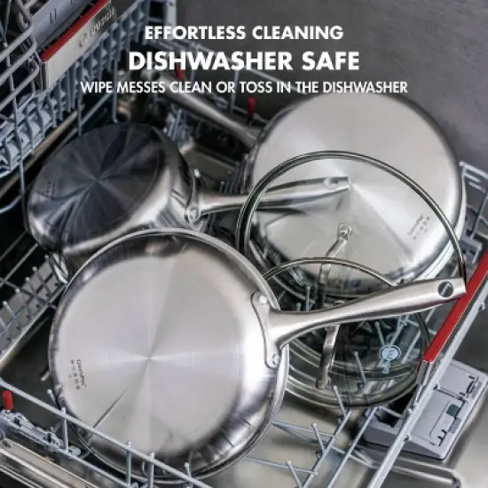 GreenPan Greenwich  2pk Stainless Steel Ceramic Frypan Set image {7}