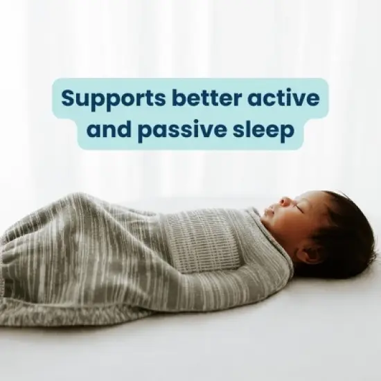 Swaddelini Grey Swaddle Sleep Sack image {3}