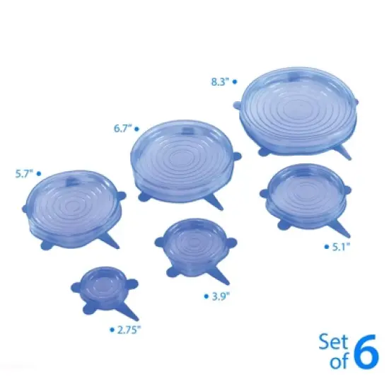 Kitchen + Home Silicone Stretch Lids - Reusable Bowl Lid Food Covers image {5}