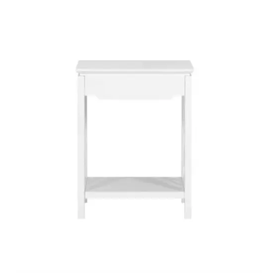 (Set of 2) Modern Night Stand in White - Comfort Pointe  image {7}