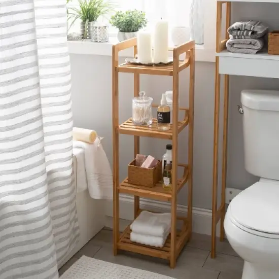 4 Tier Lohas Collection Tower Brown - Organize It All image {2}