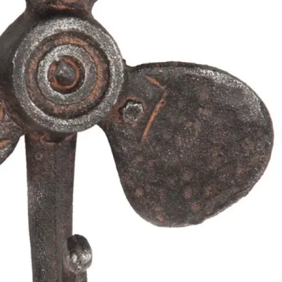 Rustic Cast Iron Propeller Decorative Wall Hook - Foreside Home & Garden image {2}