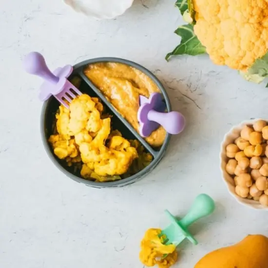 Grabease Toddler Utensils, Baby Spoon and Fork Cutlery, BPA-Free & Phthalate-Free - 1 Set image {12}