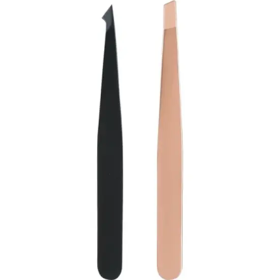 JAPONESQUE Pointed-Slant & Slant Tweezers - Rose Gold image {6}