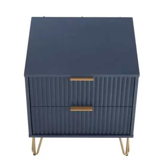 Manhattan Comfort Dumbo 2pc Modern 3 Drawer Dresser and 2 Drawer Nightstand Set image {13}