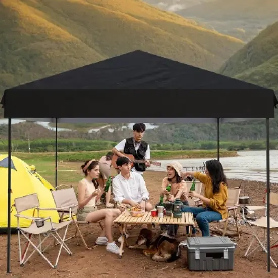 GustoWave 10x10 Ft Pop Up Canopy Tent Outdoor Canopy for Patio, Backyard image {4}