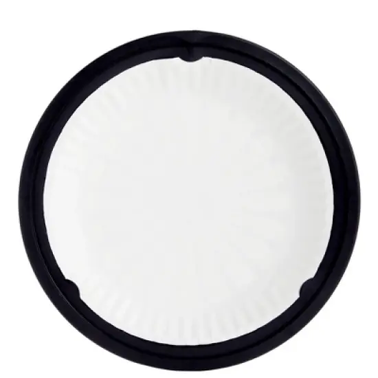 Juvale Set of 20 Reusable Plastic Paper Plate Holders, Snap-In Grooves for 9-Inch Plates, Picnic, Party, BBQ, Black, 10 In image {4}