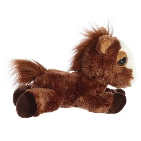 Aurora Dreamy Eyes 10" Prancer Pony Brown Stuffed Animal image {2}