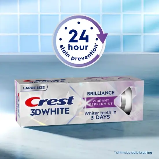 Crest 3D White Brilliance Vibrant Toothpaste - Peppermint - 4.6oz image {4}