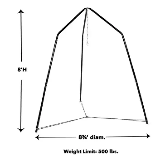 HearthSong HugglePod HangOut Nylon Hanging Tent and Family HangOut Steel Stand Set image {5}