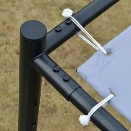 Resenkos Outdoor Garden Gazebo, Sunshade Gazebo Canopy,9' x 10' Outdoor Pergola with Canopy, Patio Sun Shade Shelter Grill Gazebo,Gray image {8}