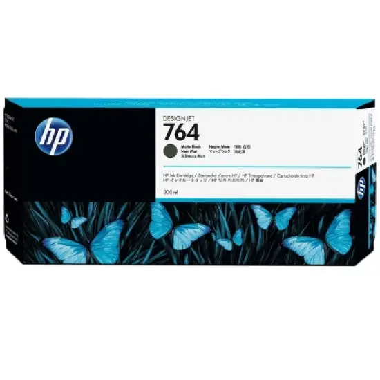 HP 764 300-ml Matte Black DesignJet Ink Cartridge, C1Q16A image {4}
