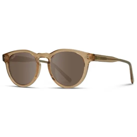 WMP Eyewear Classic Round Acetate Polarized Sunglasses image {1}