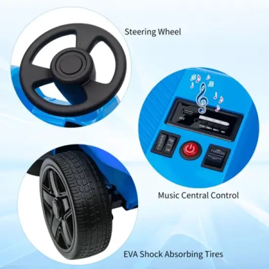 24V Kid Ride Car 2 Seaters, Remote Control Ride Car for Parents and Kids, 2 * 120W Large Motors, Storage Box, Music image {1}