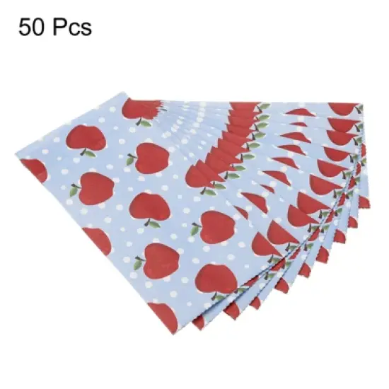 Unique Bargains Paper Gift Bag Pack Fruit Storage Bag for Party Favor 50 Pcs image {2}