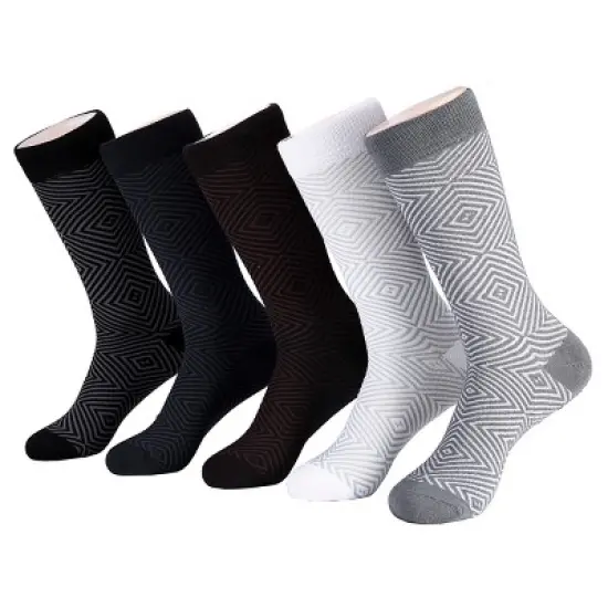 Mio Marino Men's Groovy Designer Dress Socks 5 Pack image {17}