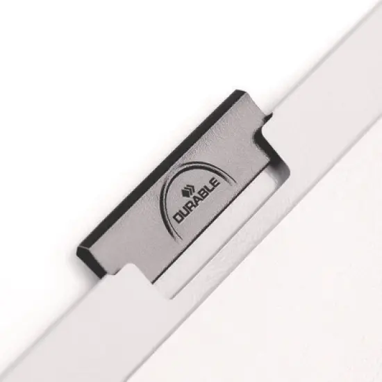 Durable DuraClip Clip Fastener Report Cover - 8.5" x 11" - Clear/Red - Case of 25 image {4}