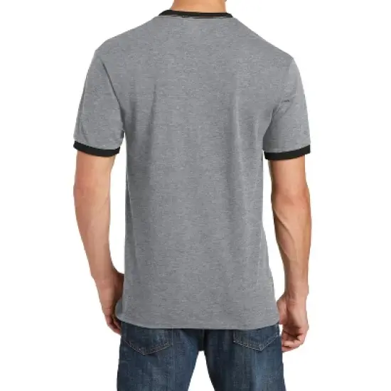 Mafoose Men's Short Sleeve Core Cotton Soft Classic Ringer Tee image {2}