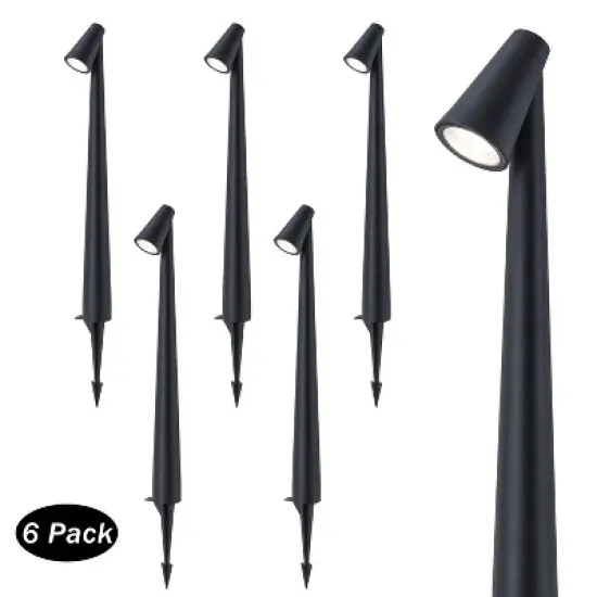 C Cattleya 4W Low Voltage Matte Black Aluminum LED Outdoor Landscape Path Lights image {10}