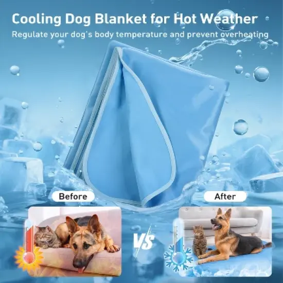 Kritter Planet Waterproof Cooling Blanket for Dogs Cats, Reversible Leak-Proof Couch Bed Cover Furniture Protector Washable Comfortable Pet Blanket image {1}
