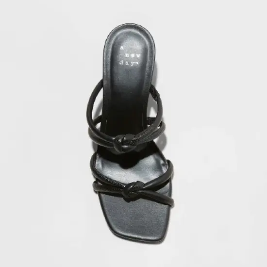 Women's Romy Knotted Heels - A New Day&trade; Jet Black image {2}