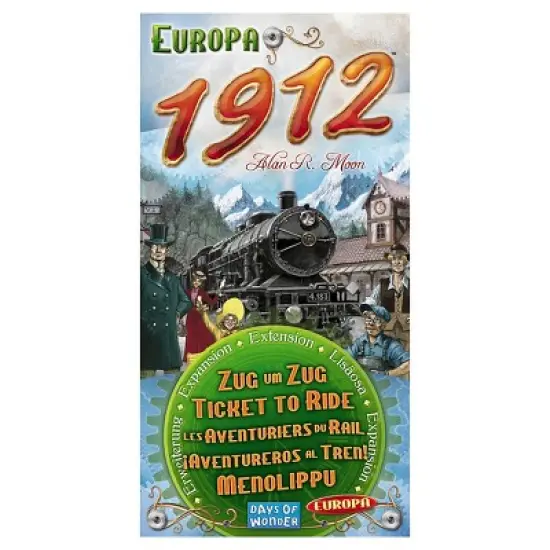 Ticket to Ride Europa 1912 Game Expansion Pack: Days of Wonder Board Game for 2-5 Players, Includes Game Pieces & Board image {5}