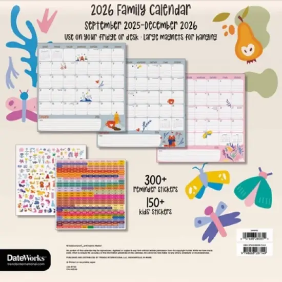 Trends International 2026 Family 12"x12" Family Calendar image {4}